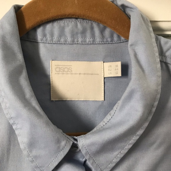 Asos Blue Chambray sleeveless shirt dress - Picture 2 of 4